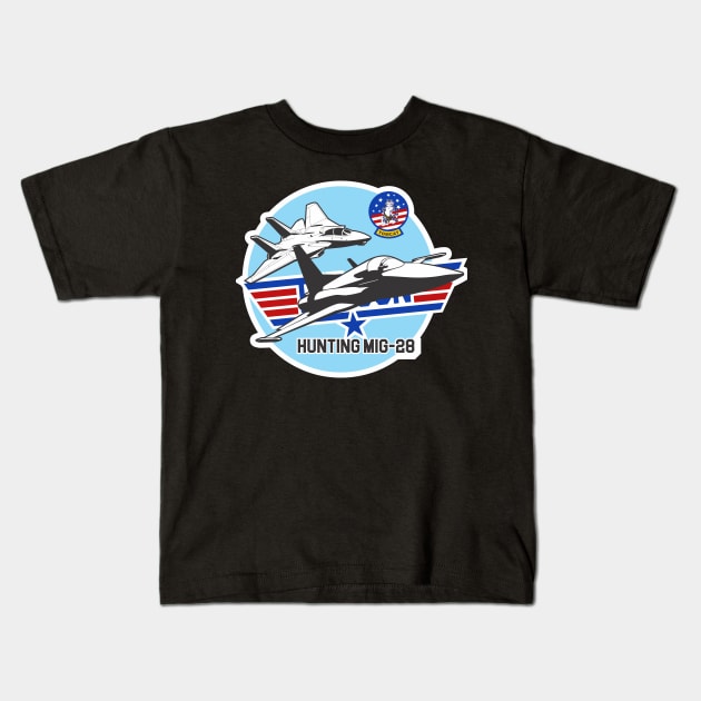 Hunting MiG-28 Kids T-Shirt by MBK